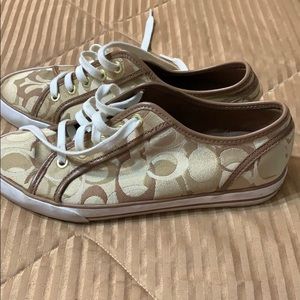 Coach Tan Tennis Shoes
